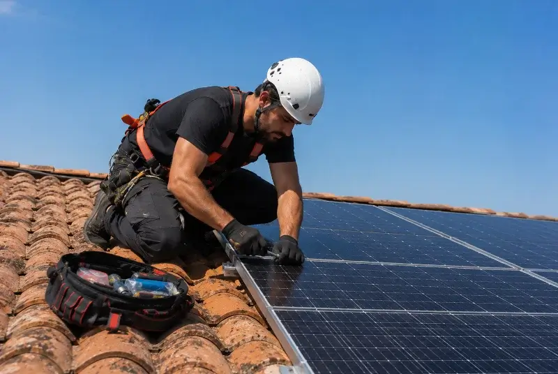 Maintenance et monitoring de panneaux solaires à Algans