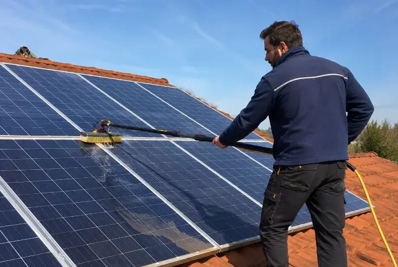 Nettoyage et entretien de panneaux solaires à Algans